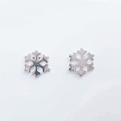 Sterling snowflake studs